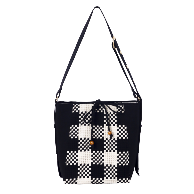 Nuevo diseño de llegada y bolso de mano tejido con mosca de moda